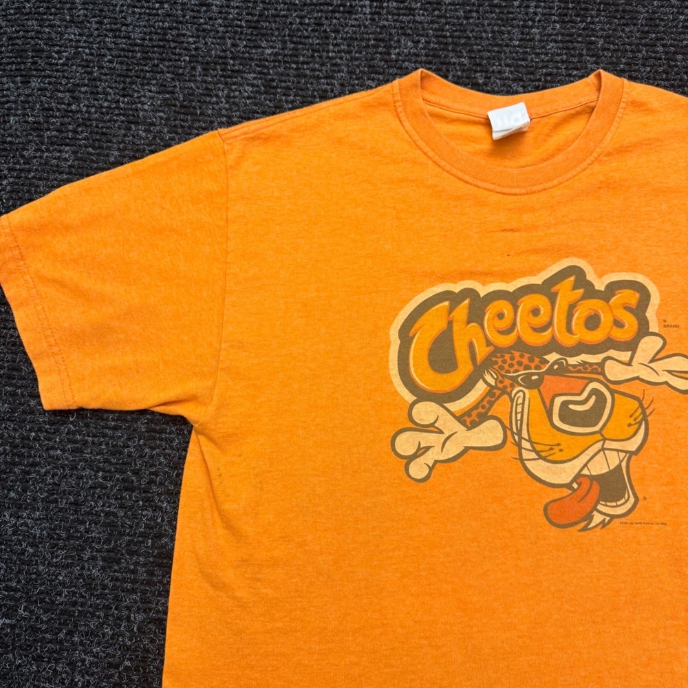 Trau & Loevner Cheetos Chester Cheetah Graphic T-Shirt Orange Mens Large - Picture 9 of 13